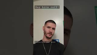 Andrew tate reacts to fighter hitting reff #andrewtate #cobratate #shorts  #fighting #kickboxing