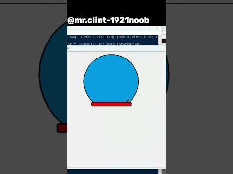 Super CUTE Doraemon using Python || #shorts #python #turtle #coding #programming