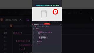 Toggle sidebar tutorial | Learn HTML& CSS | Web development #Css #webdevelopment #webdesigner #html5