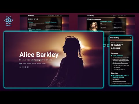 ⚡️React Portfolio Website: Dynamic & Responsive Portfolio Website with React js