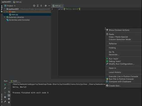 Python Hello World!