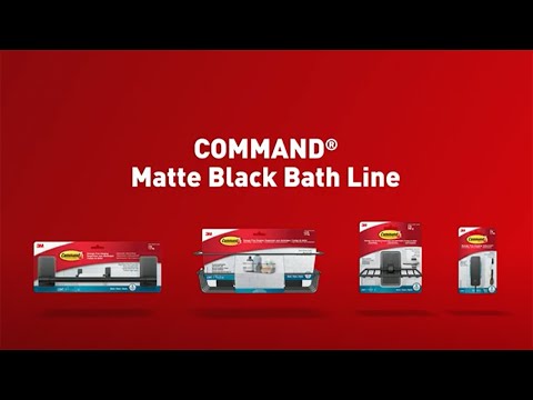 Update Your Bathroom with The Command™ Brand Matte Black Bath Line