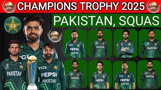 Champion Trophy 2025 Pakistan squad | PAK Team squad 2025