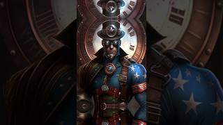 Captain America in Steampunk Style #shrots #captainamerica #steampunk
