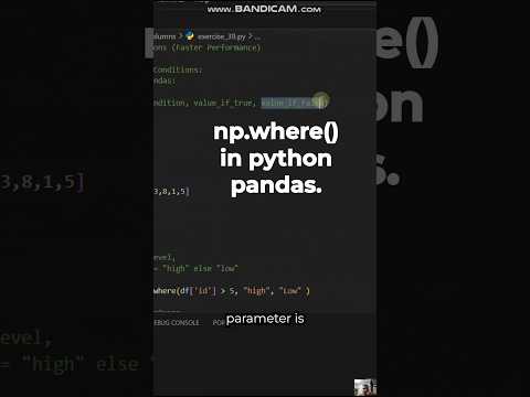 Master np.where() in Python | Simplify Conditional Logic in Arrays #pythonprogramming
