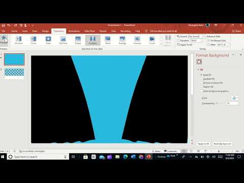 How to Add Curtains Animation Effect in PowerPoint