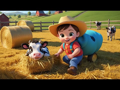 Baby Cow Say Moo Moo Moo | Cute Farm Animal Song for Kids | Fun Sing Along Rhyme