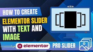 Create Elementor Slider With Text and Image | Elementor slider