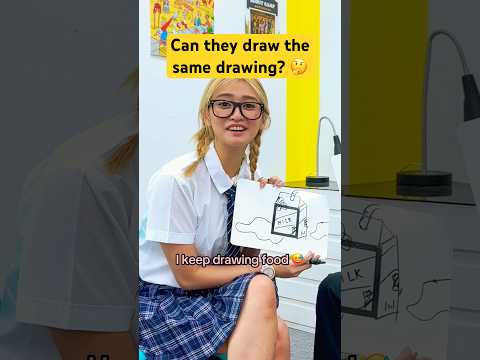 Can they draw the same drawing? 🤔