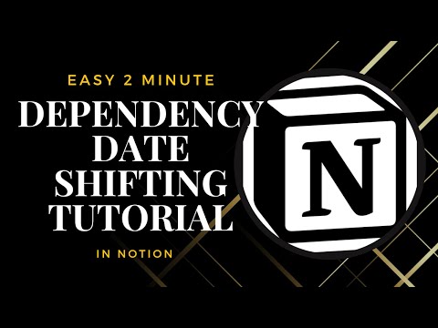 Easy 2 minute tutorial | Automatically shift dates with dependencies in Notion 2023