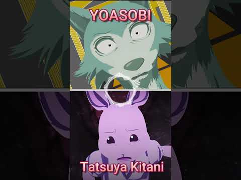 Kaibutsu x Love song Mashup (shorts ver.) #yoasobi #tatsuyakitani #beastars #animemusic #mashups