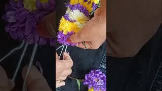 garland | flower Garland making | easy flowers Garland making | # Garland #shortvideo #intelugu