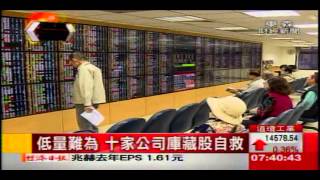低量難為 十家公司庫藏股自救