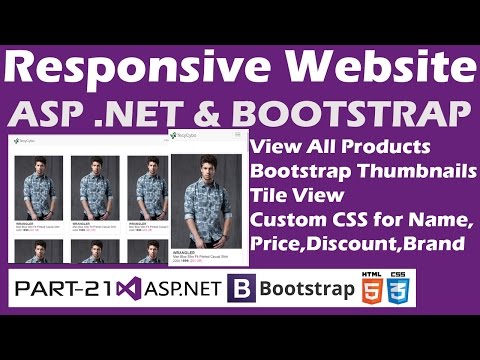 Responsive Website-ASP.NET&Bootstrap-Part 21-View All Products-Thumbnails-Tile VIew