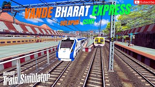 High-Speed Journey! 22226 Solapur – CSMT Vande Bharat Express | MSTS LIVE🚄