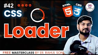 🚀 How to Create CSS Spinner Loader || Loader in CSS #42