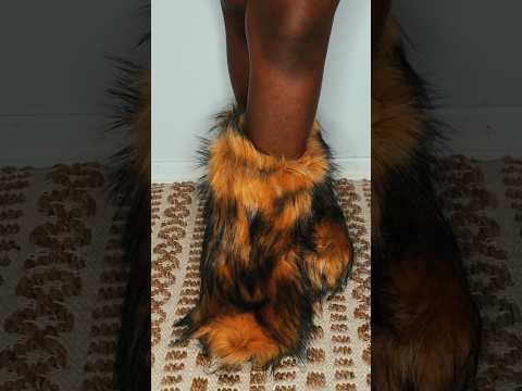 2024 Street Fluffy Fur Snow Boots #shortvideo #fashionblogger #lovesfashionworld