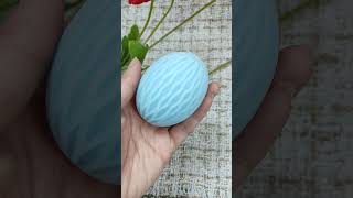 Double-grained egg soap candles, made from molds that I sell myself