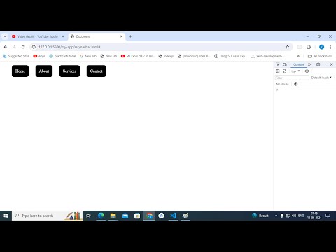 Navbar using html and css