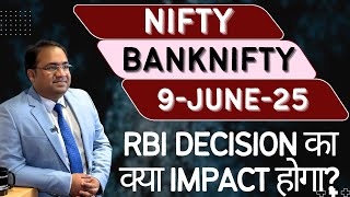 Nifty Prediction and Bank Nifty Analysis for Monday | 9 June 2025 | Bank Nifty Tomorrow
