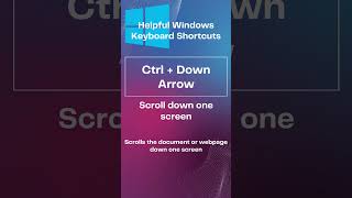 Windows Keyboard Shortcuts  Ctrl + Down Arrow ⬇️