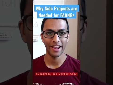 Side Projects ➡️ FAANG #SoftwareEngineering #FAANG