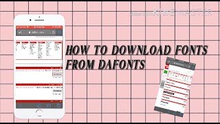 How to download fonts from DaFonts!