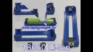 18650 Li-ion 1S akkumulátor tartó