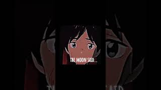 The sun proposed to the moon//drifting home