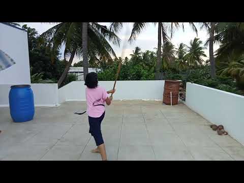 Silambam performance by Shana