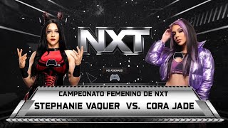 WWE 2K25 STEPHANIE VAQUER VS CORA JADE FOR THE NXT WOMENS CHAMPION #WWE #WWENXT