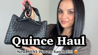 Quince Haul! Wardrobe Basics, Shoes + They Have A New MINI Woven Satchel