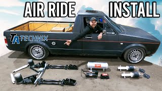 TA TECHNIX 4 Link Conversion! Mk1 Caddy Air Ride install!