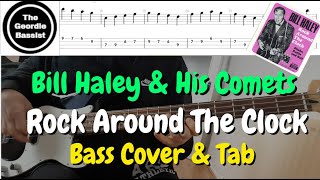 Bill Haley & His Comets - ROCK AROUND THE CLOCK - Bass cover with tabs