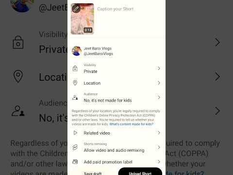 short video thumbnail set 👍 শর্ট ভিডিওর থামনেল কি করে লাগাবেন #thumbnail #shortsvideo #monetization