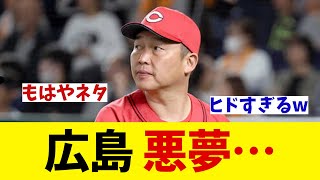 広島　悪夢・・・【野球情報】【2ch 5ch】【なんJ なんG反応】【野球スレ】