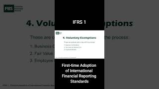IFRS 1 - Voluntary Exemptions (Part 4) #accountingeducation #internationalfinancialreportingstandard