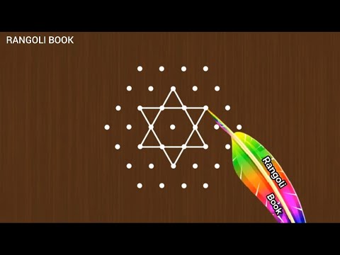 How to draw Dheepam Rangoli|Karthigai Dheepam Special Vilakku Kolam|7*4|Pandaga Muggulu|Rangoli Book