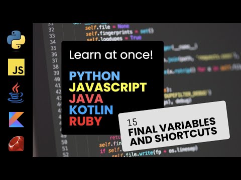 15. Final variables and shortcuts - Programming Tutorial