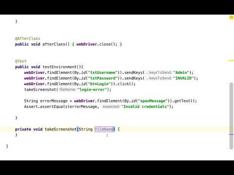 Selenium WebDriver - Take Screenshots