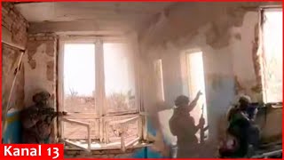 Footage of Azov fighters attacking houses where Russian soldiers were hiding in Toretsk