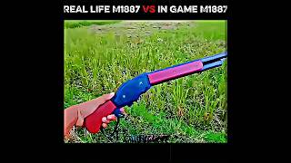 In Game vs Reality – M1887💥💯#shorts #freefire #freefirehighlights #short