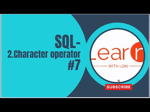 SQL Character Operators Explained with Clear Examples