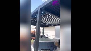 [PURPLE LEAF] See louvered pergola in Action | Easy Assembly & Product Demo