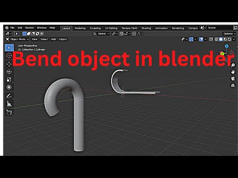 How to bend object in blender
