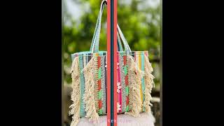 Multi color Hand made eco friendly has intricate Coin Cwari  and Embroidery work 950rs+Shipping.