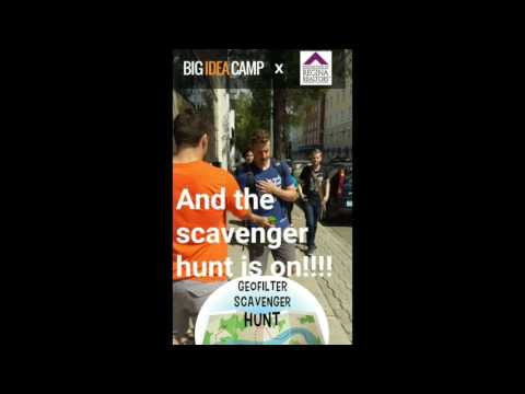 Big Idea Camp 2016-Day 3 SnapChat Geo-Filter Scavenger Hunt!