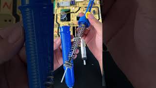 This desoldering pump with extended reach and powerful suction perfect for easy solder removal