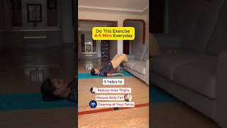 This one exercise helps you to reduce back pain , inner thigh pain , reduce belly fat ! trimukyoga