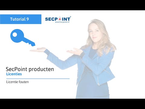 SecPoint -  Oplossingen bij Licentie problemen | Tutorial #9